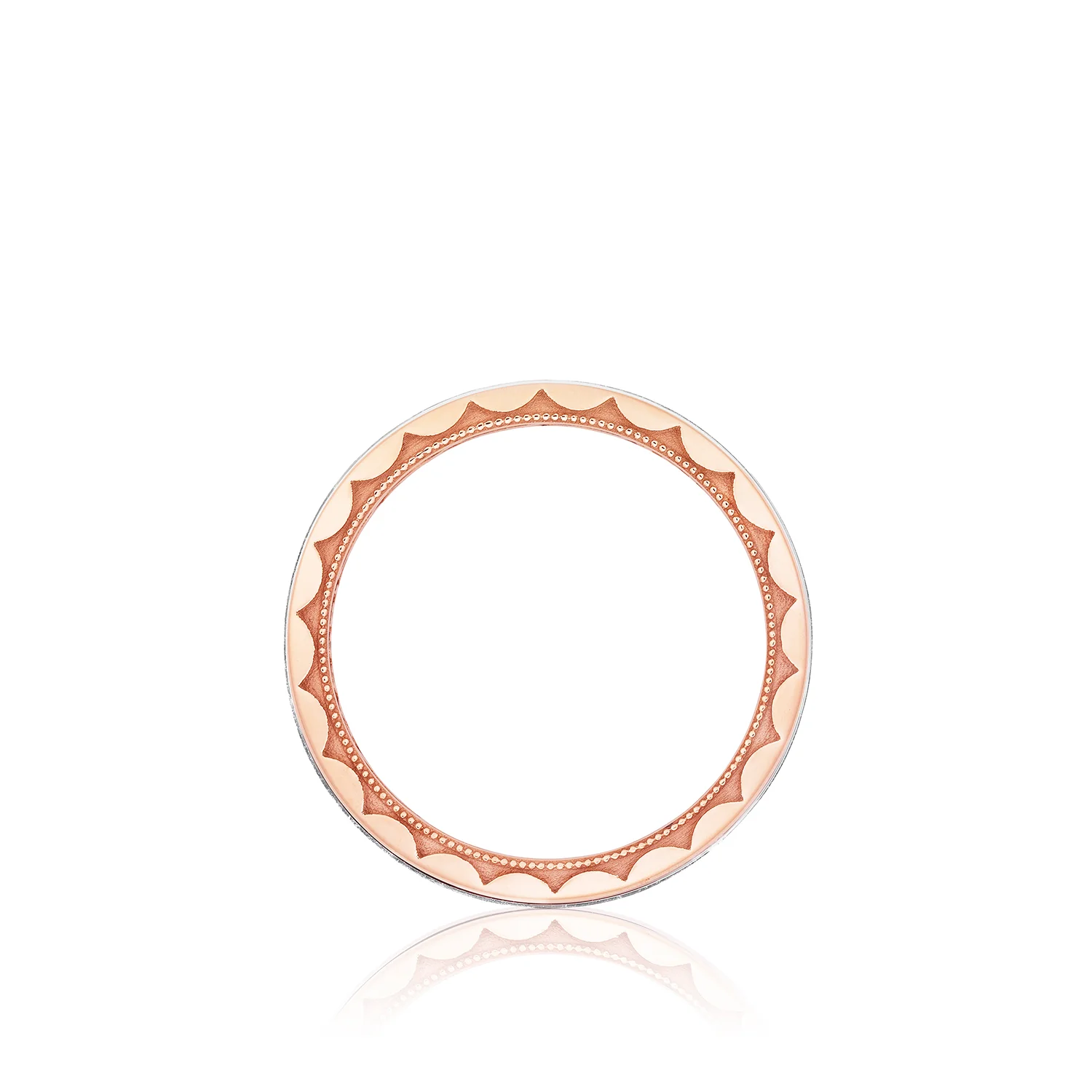 Tacori Sculpted Crescent Wedding Band 18k White & Yellow Gold 5mm - Image 2