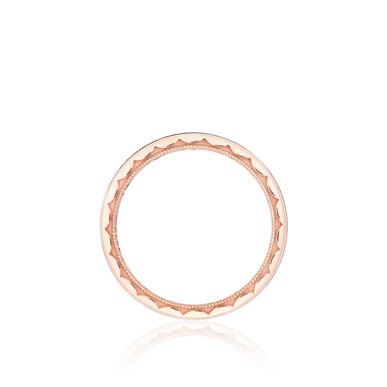 Tacori Sculpted Crescent Wedding Band 18k White & Yellow Gold 6mm - Image 2