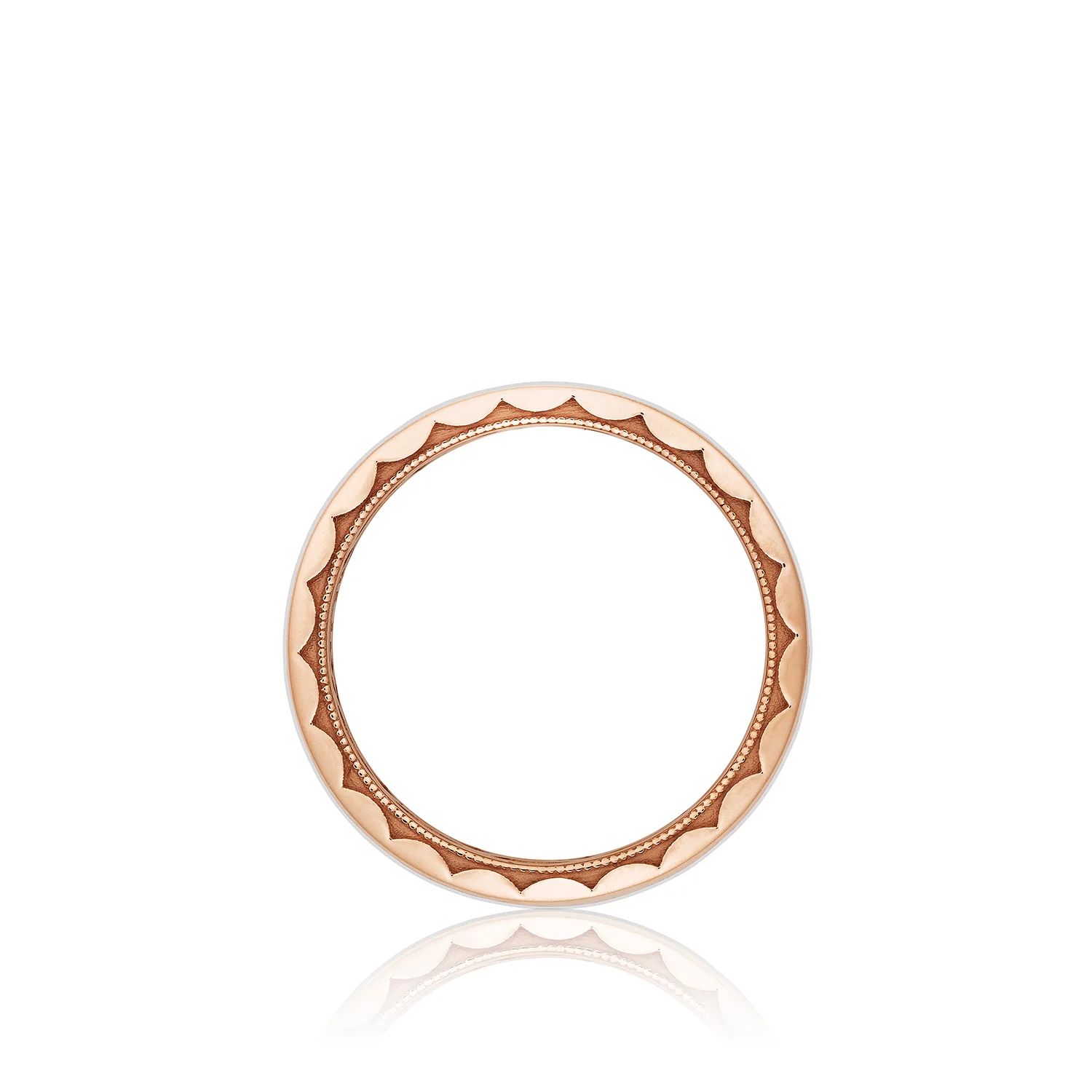 Tacori Sculpted Crescent Wedding Band 18k White & Rose Gold 7mm - Image 2