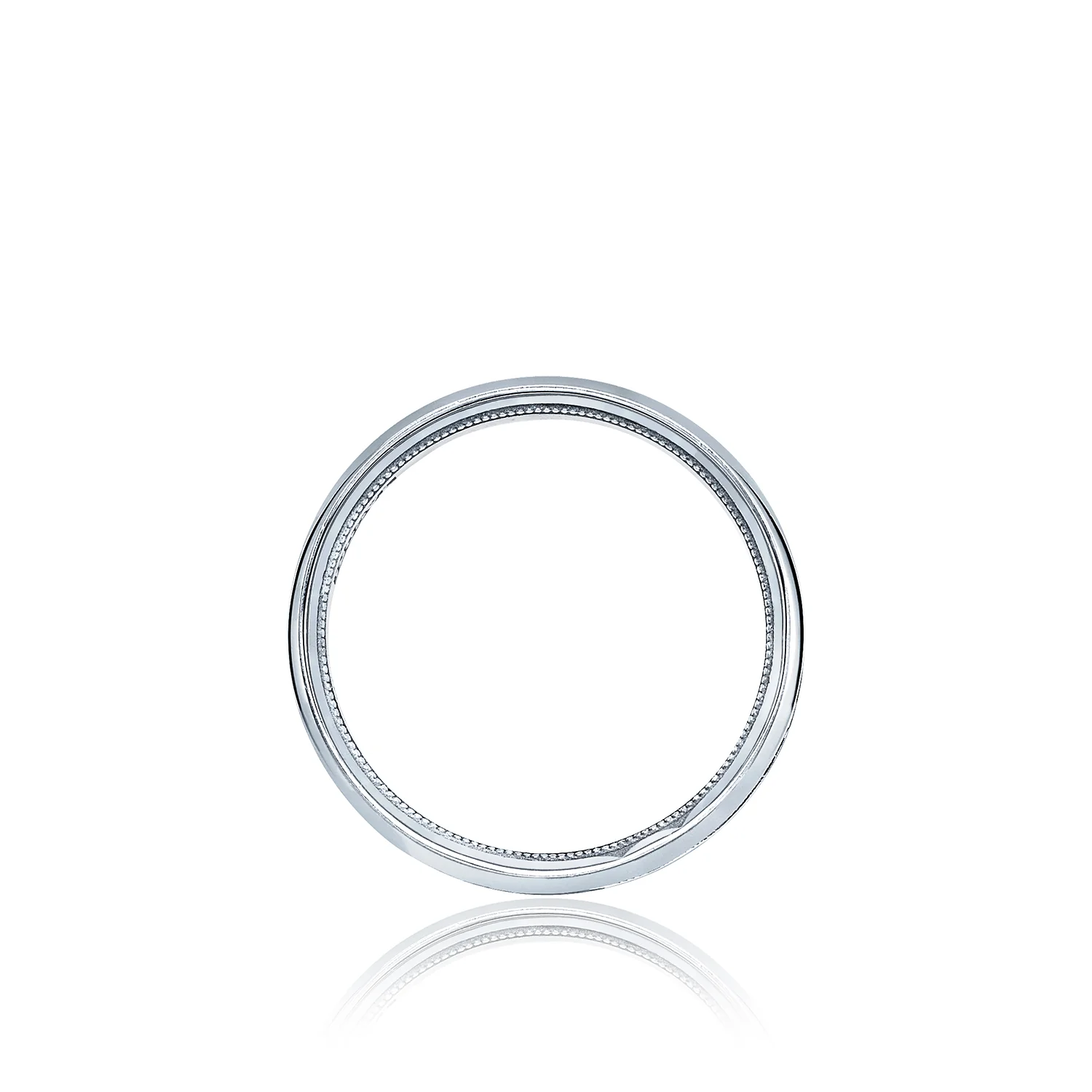 Tacori 18k White Gold Sculpted Crescent Wedding Band 6mm - Image 2