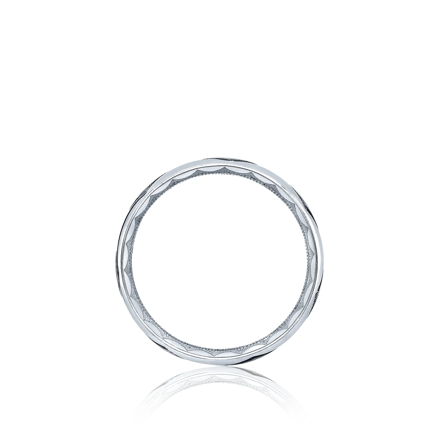 Tacori 18k White & Rose Gold Sculpted Crescent Wedding Band - Image 2