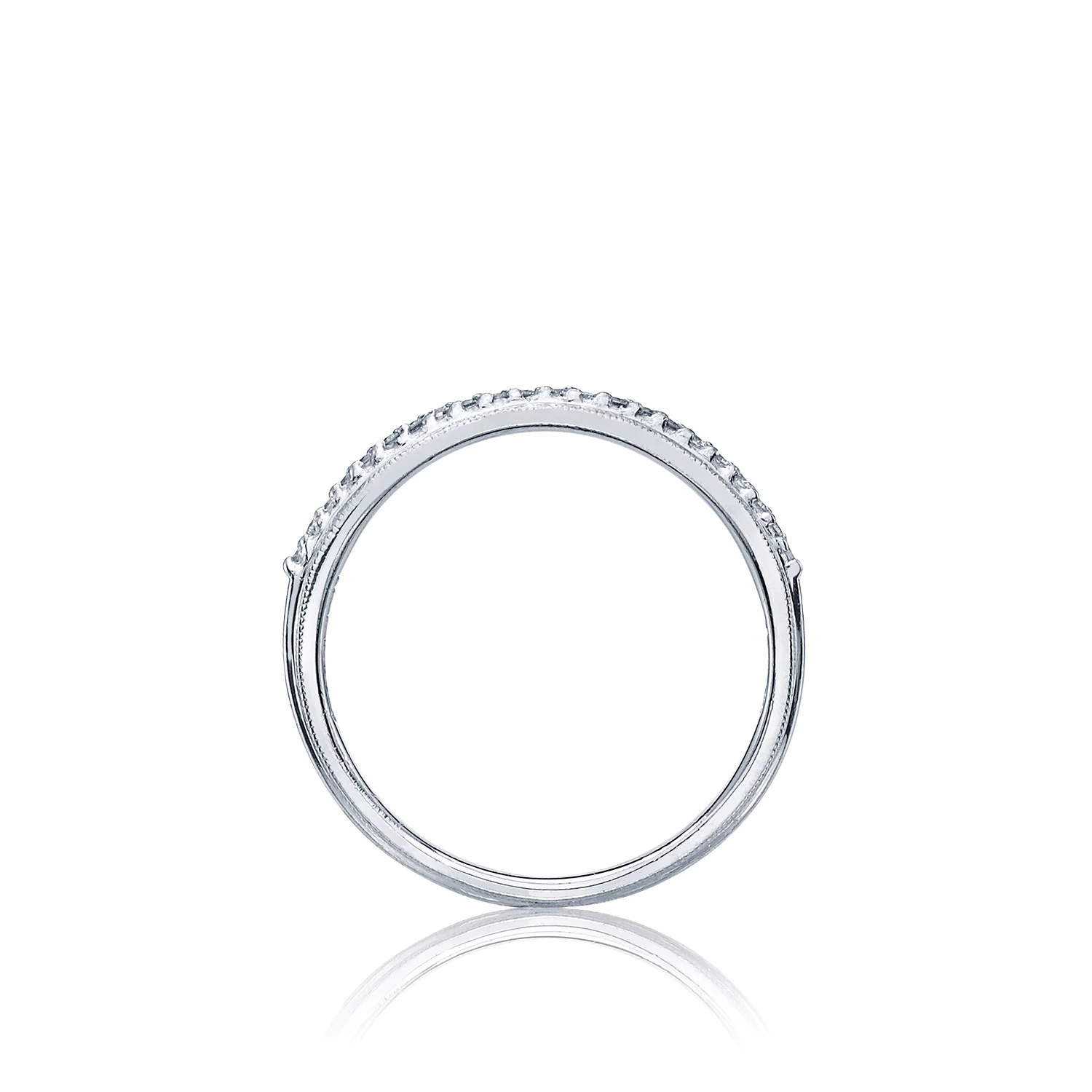 Tacori 18k White Gold Simply Tacori Diamond Wedding Band (0.09 CTW) - Image 2