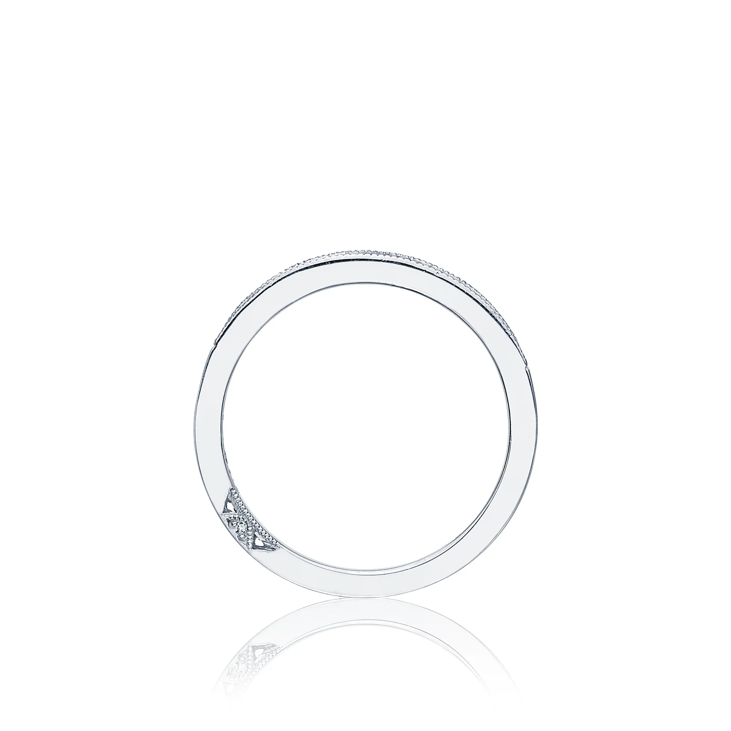 Tacori 18k White Gold Simply Tacori Diamond Wedding Band (0.26 CTW) - Image 2