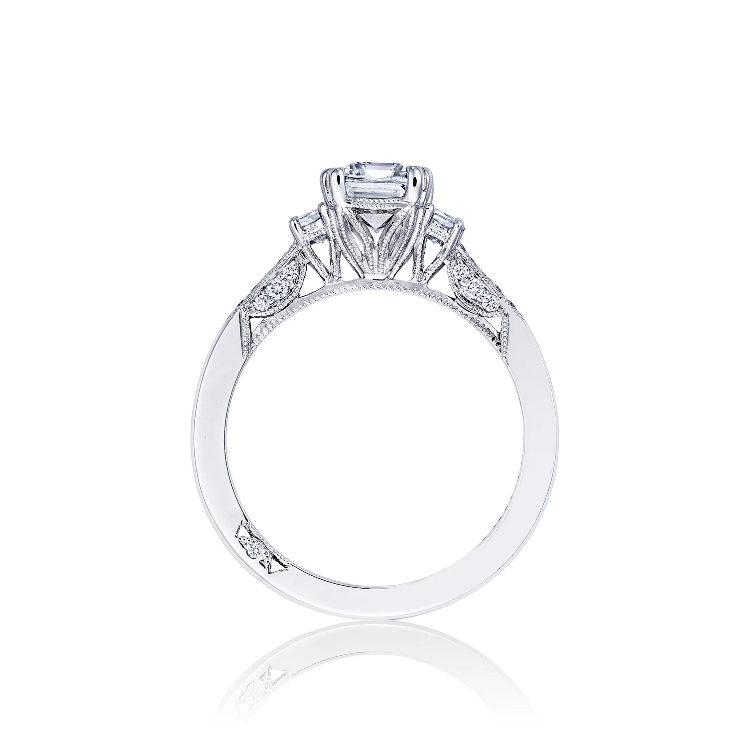Tacori 18k White Gold White Gold Simply Tacori  Engagement Ring Setting   (0.34 CTW) - Image 2
