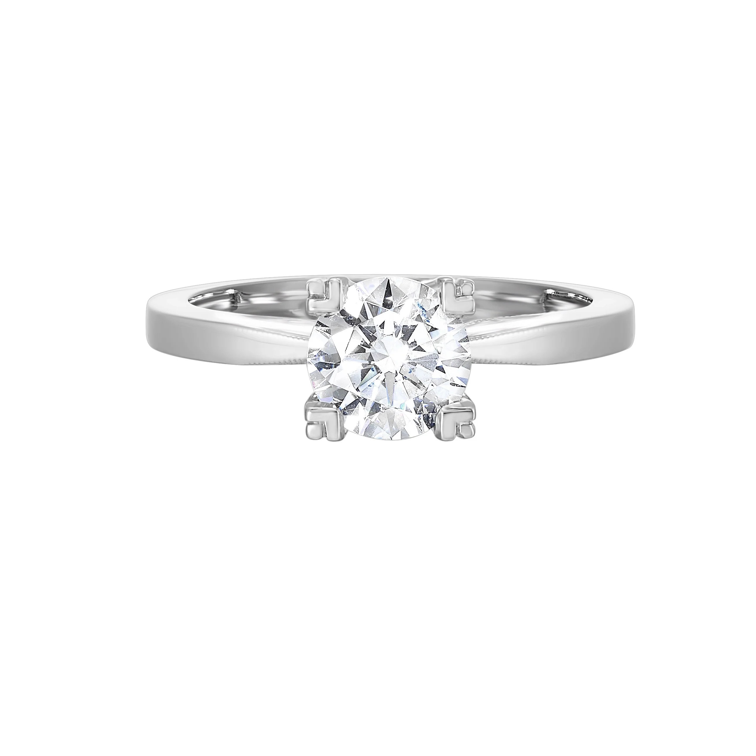 Tacori 18k White Gold Solitaire Complete Engagement Ring Setting (.50 CTW)
