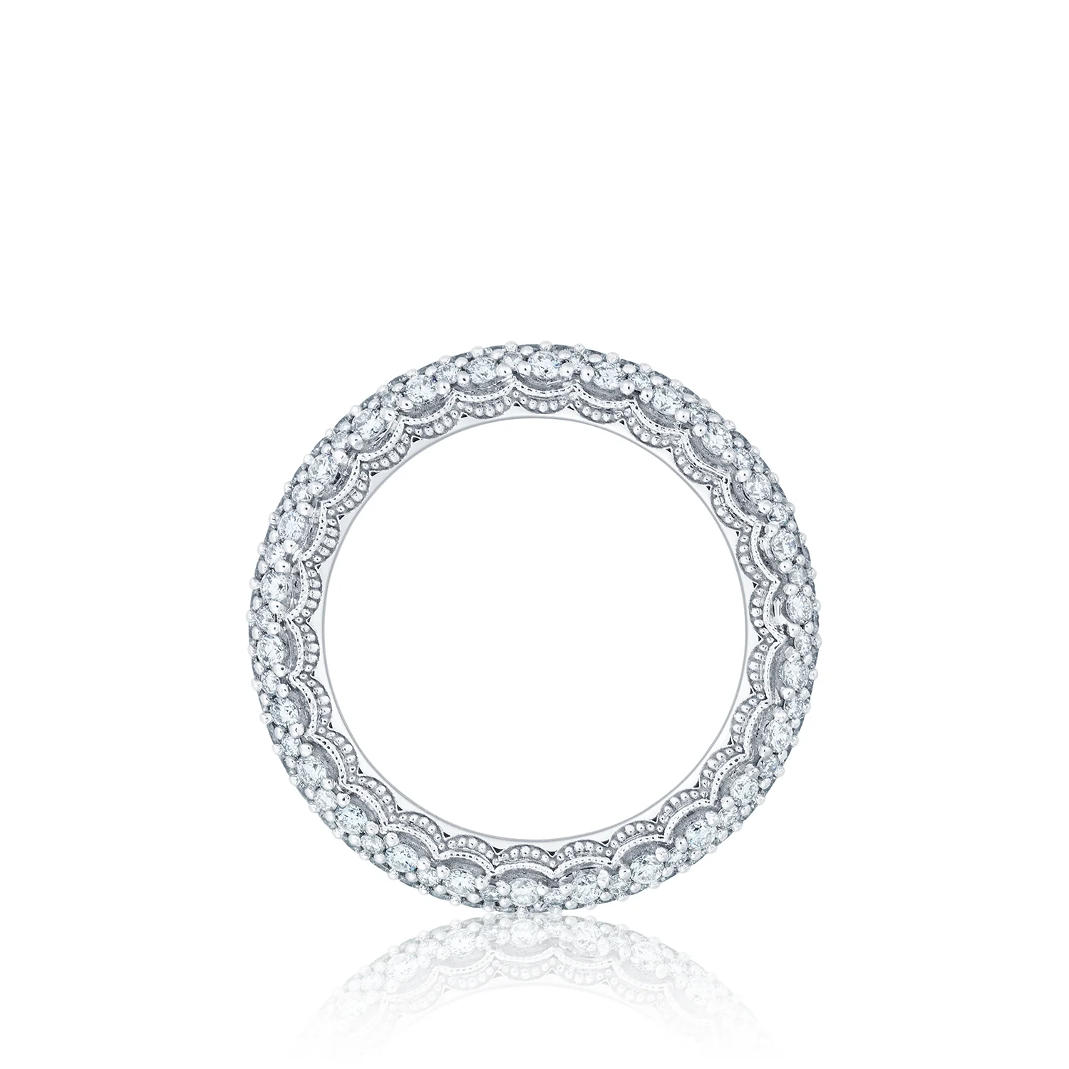 Tacori 18k White Gold Starlit Diamond Wedding Band (1.45 CTW) - Image 2