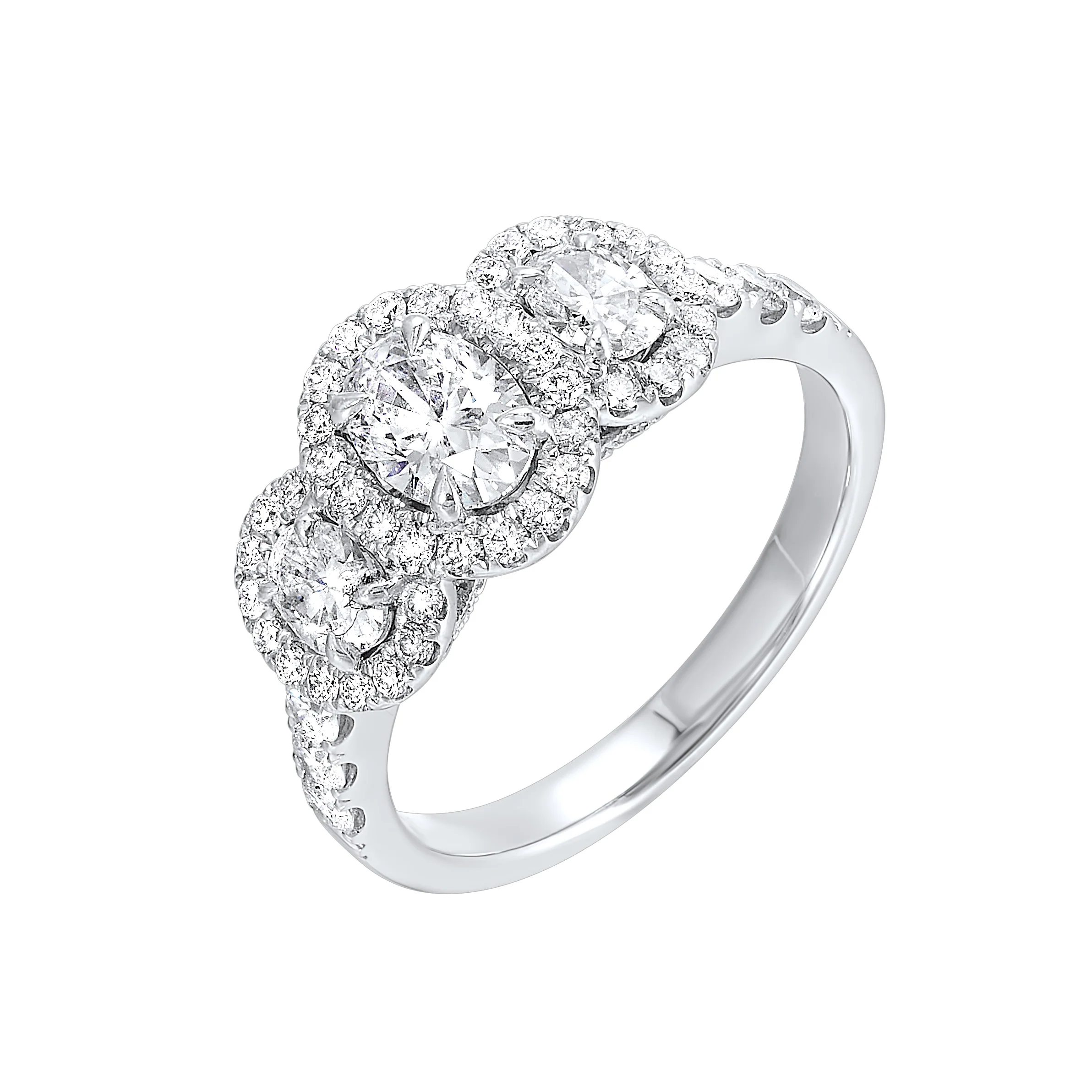 Three-Stone Complete Engagement Ring (1.44 CTW) - Image 2