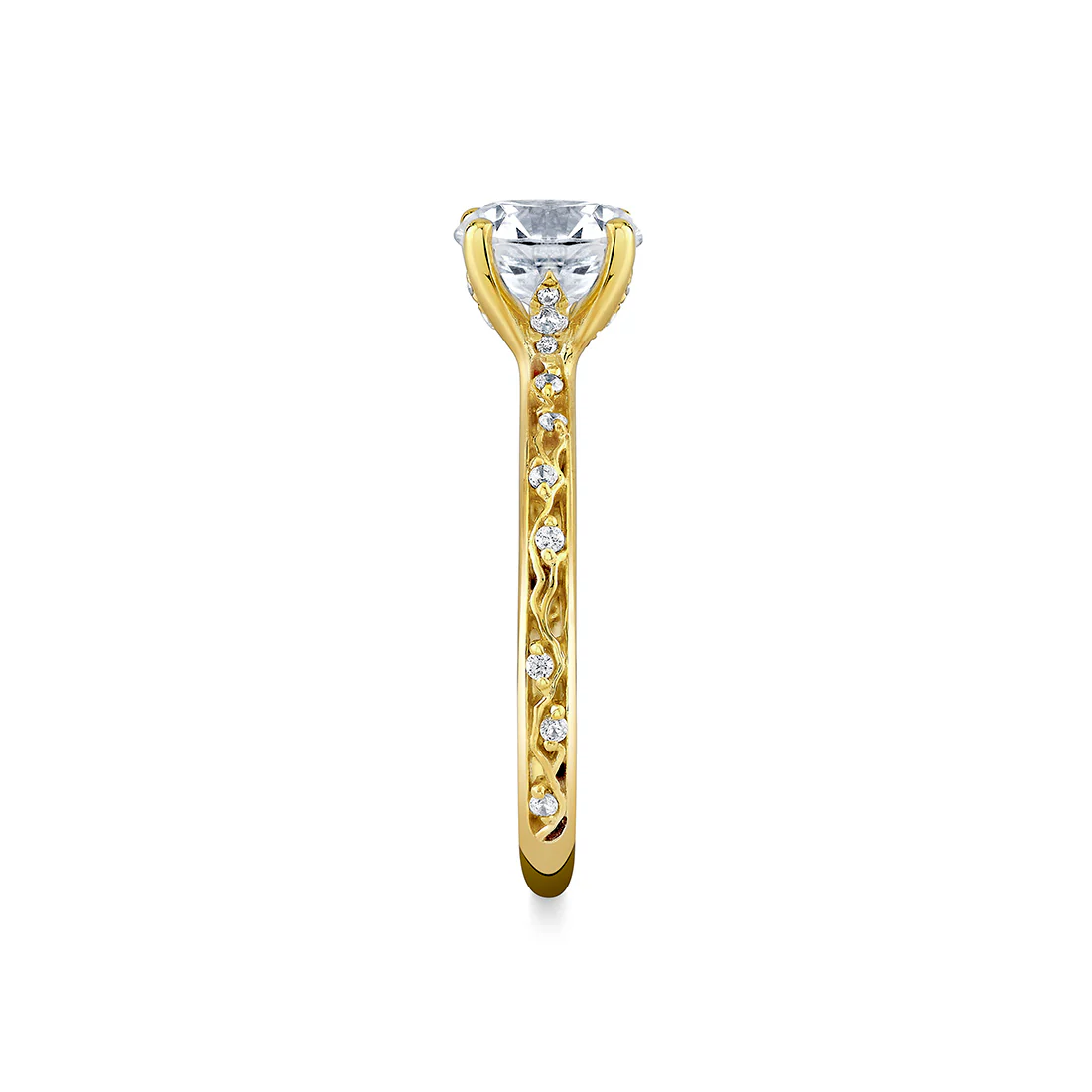 Tulira Flower and Vine Engagement Ring - Fauna - Image 5
