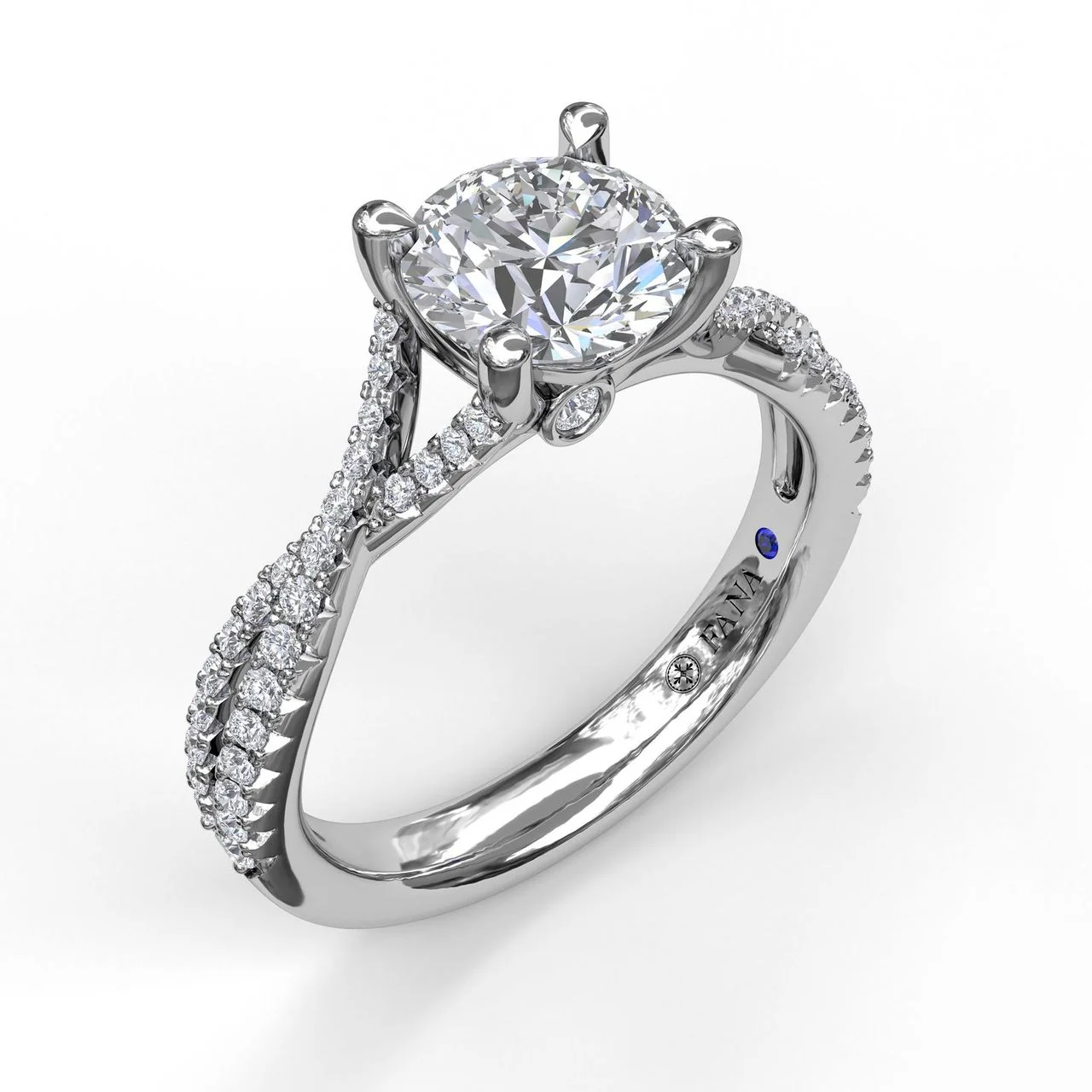 FANA Twist Diamond Engagement Ring Setting