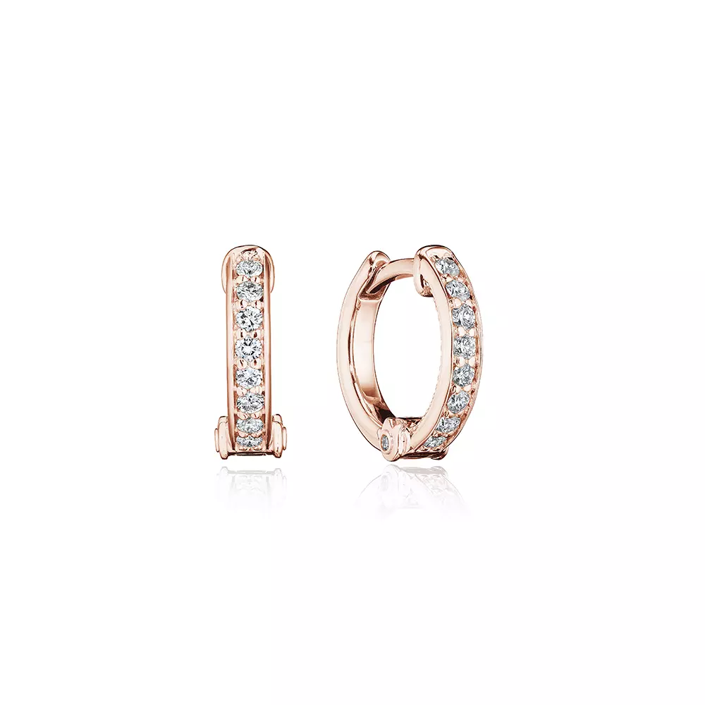 Verragio 15mm Felicity Diamond Huggie Hoop 18K Gold (0.35CTW) - Image 3