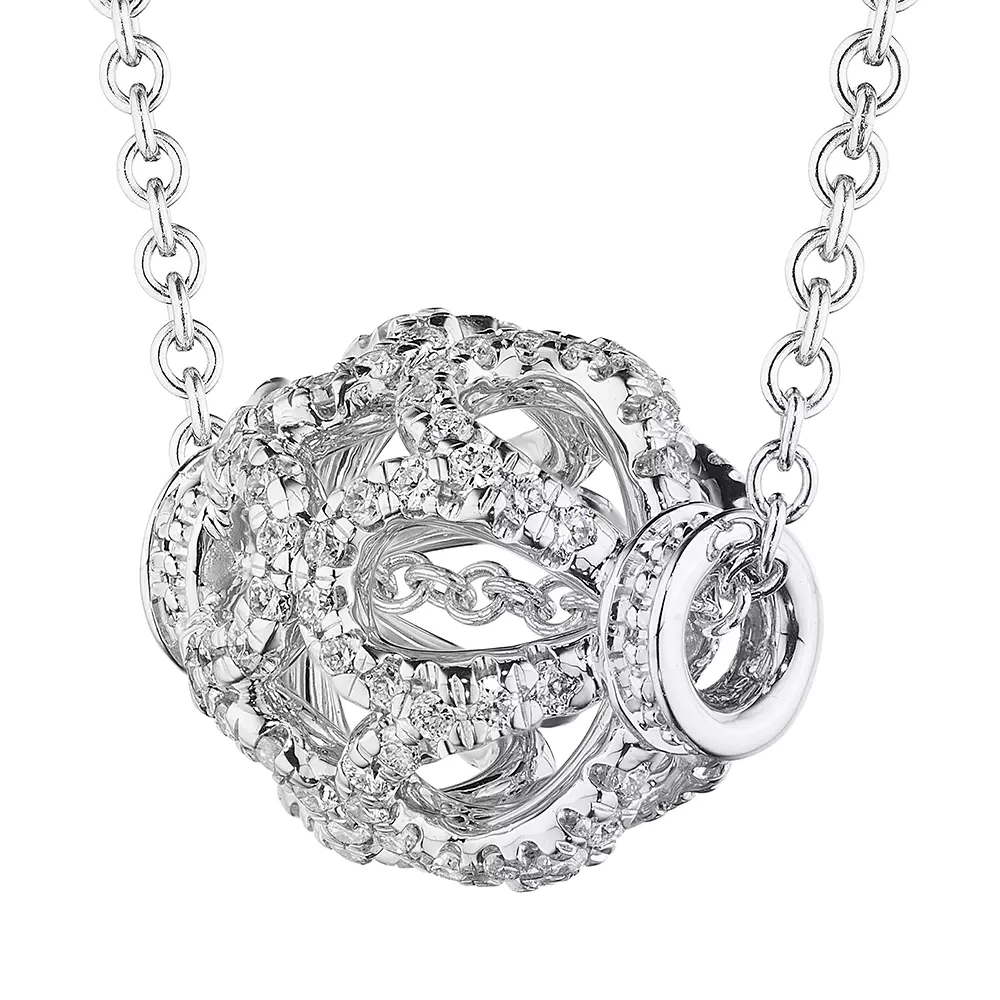 Verragio Devotion Diamond Slide Rose Bead Pendant 18K Gold (0.35CTW) - Image 2