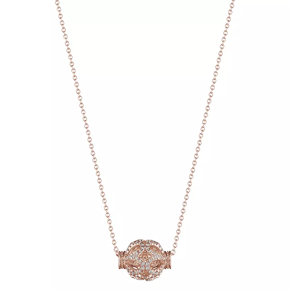 Verragio Devotion Diamond Slide Rose Bead Pendant 18K Gold (0.35CTW) - Image 4