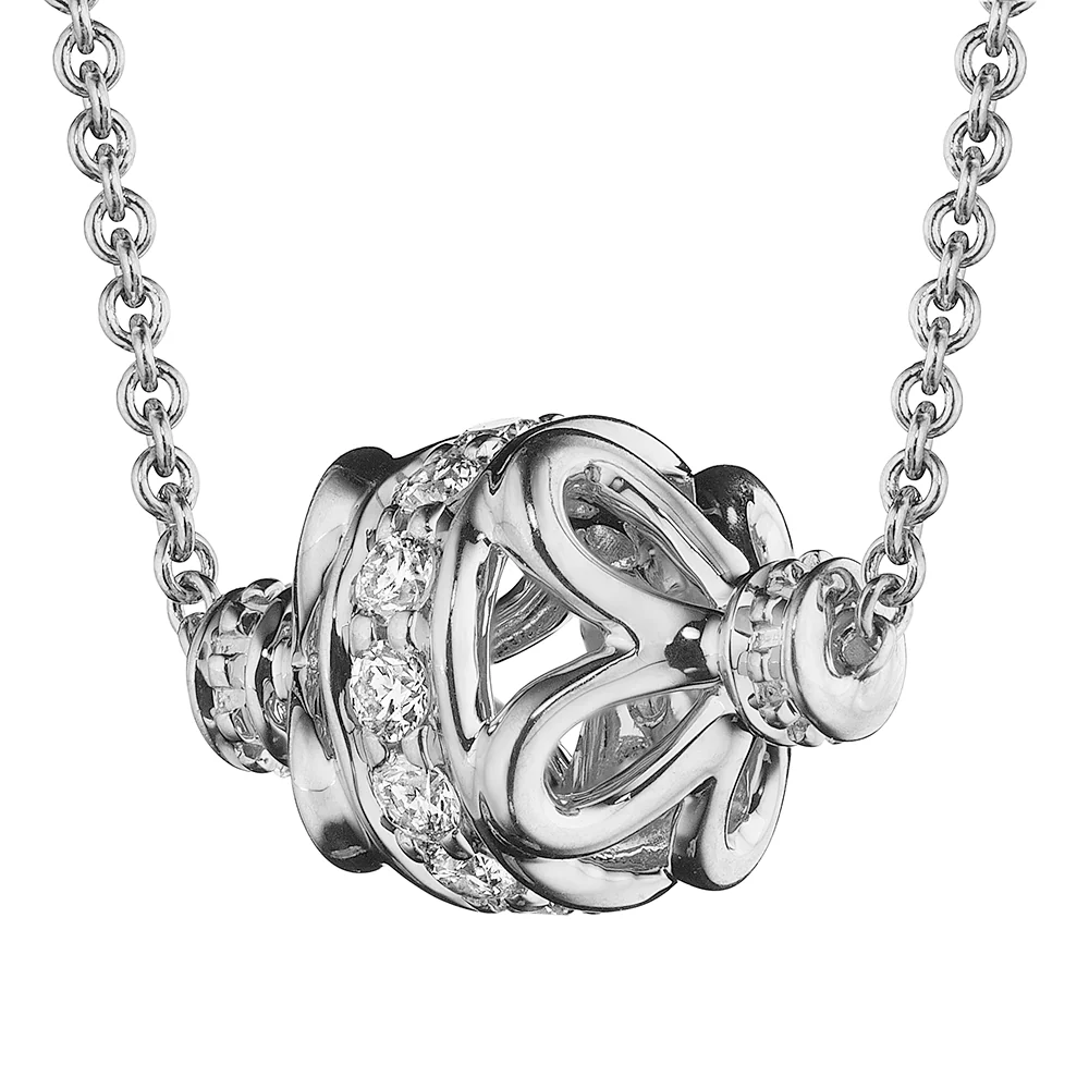 Verragio Reverie Tiara Diamond Rondelle Station Necklace 18K White Gold (0.08CTW) - Image 2