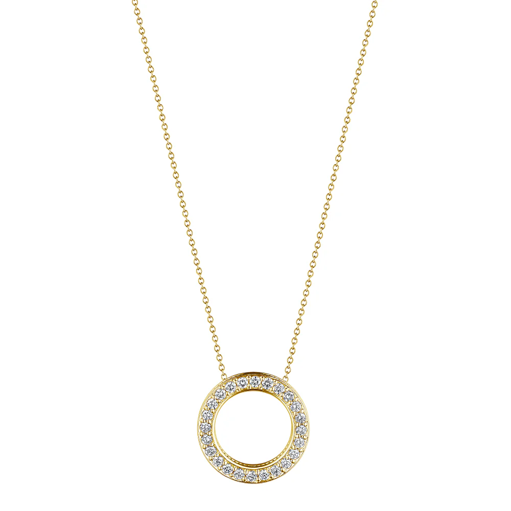 Verragio Veritage Diamond Circle Pendant 18K White Gold (0.30CTW) - Image 3
