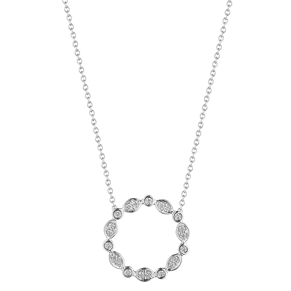 Verragio Veritage Nobility Diamond Circle Pendant 18K Gold (0.20CTW)