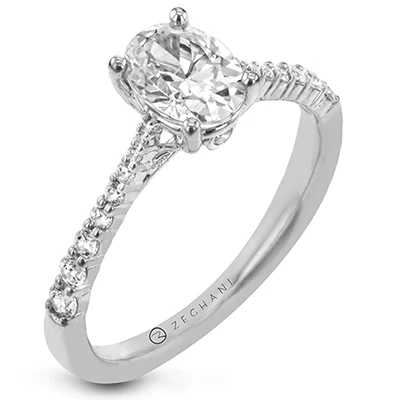 Zeghani Engagement Ring Setting ZR31PRER - Image 2
